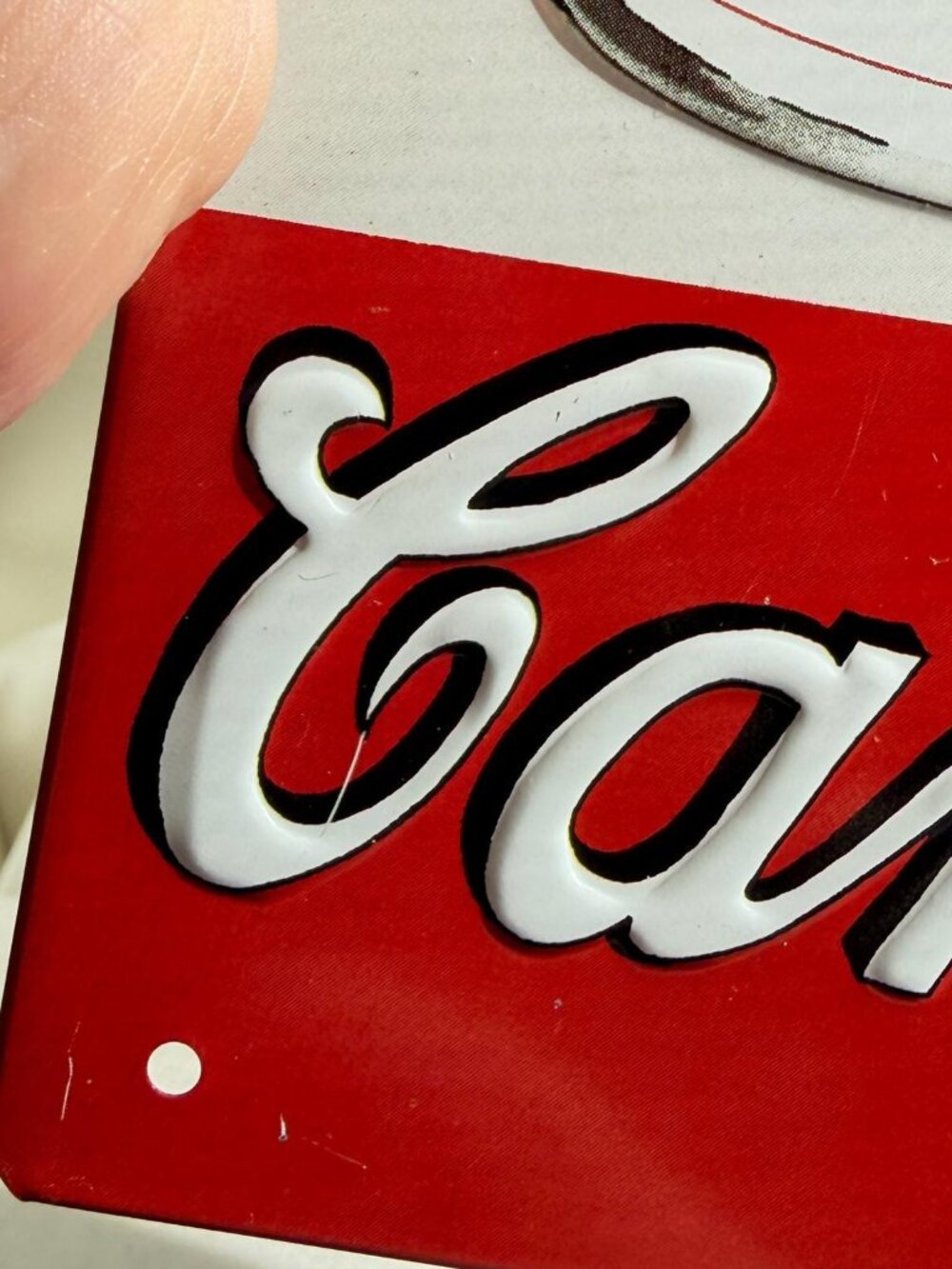 Campbell Kids No 10 Girl Embossed Metal Sign 1993 Campbell's Soup Vintage - Picture 7 of 9
